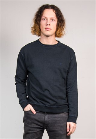 90'S VINTAGE RALPH LAUREN BLACK SWEATER SWEATSHIRT