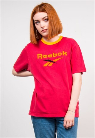 VINTAGE 90'S RED REEBOK T-SHIRT