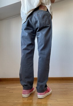 Vintage LEVIS 501 Jeans Denim Pants 90s Grey