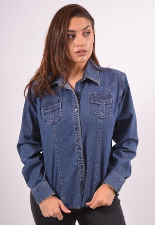 VINTAGE REPLAY DENIM SHIRT BLUE