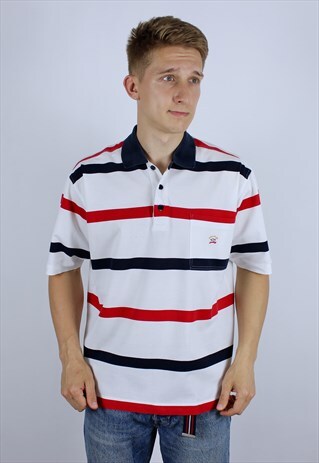 RARE VINTAGE POLO PAUL & SHARK MENS T-SHIRT TOP