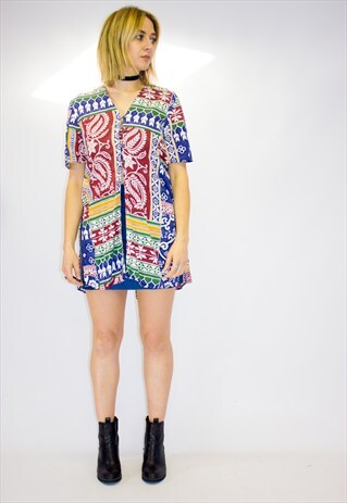 VINTAGE 90'S FUNKY PATTERN TRIBAL TOP