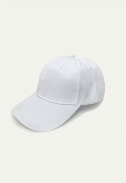 Baseball Hat In White