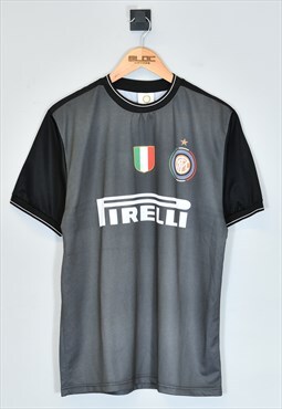 Vintage Inter Milan Julio Cesar Signed Football Shirt Grey L
