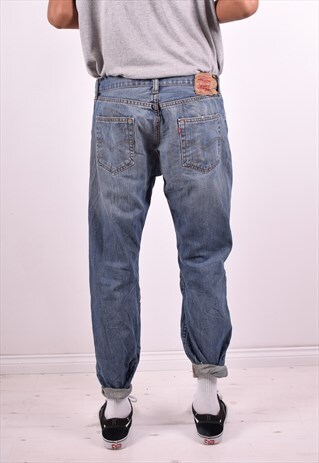 LEVI'S 501 MENS VINTAGE JEANS W34 L30 BLUE 90'S