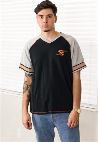 VINTAGE NAUTICA T-SHIRT LOGO 90S XL 9.7