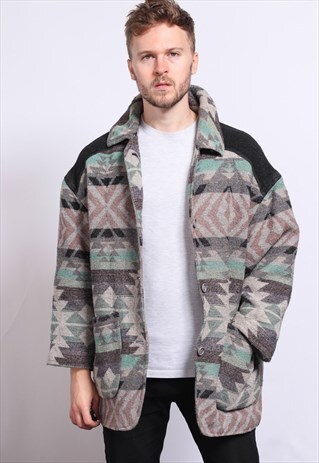 VINTAGE AZTEC INCA JACKET
