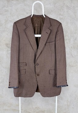 Gieves & Hawkes Savile Row Blazer Jacket Brown UK 46