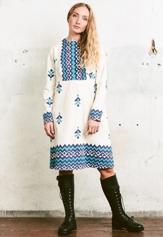 VINTAGE 90S BOHO DRESS