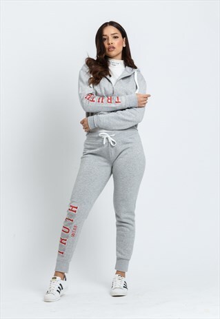 RED ON GREY T R U T H TRACKSUIT