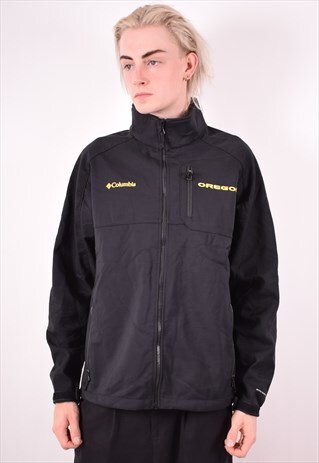 COLUMBIA MENS VINTAGE JACKET LARGE BLACK 90S