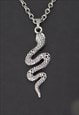 CRW Silver Snake Necklace 