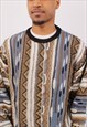 VINTAGE MEN'S COTTON TRADERS COOGI STYLE CREW NECK SWEATER