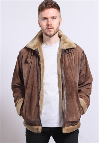 VINTAGE SUEDE AVIATOR JACKET