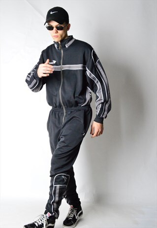 VINTAGE 90S BLACK JAKO LONG SLEEVE OVERALLS