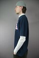 VINTAGE USA GRAPHIC T-SHIRT IN BLUE