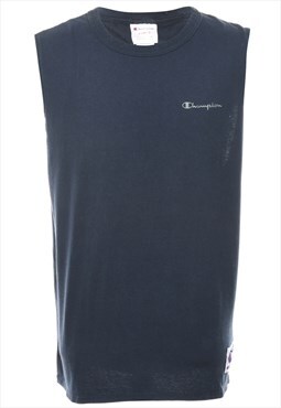 Vintage Champion Navy Vest - XL