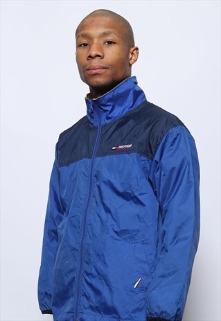 VINTAGE TOMMY HILFIGER WINBREAKER JACKET BLUE