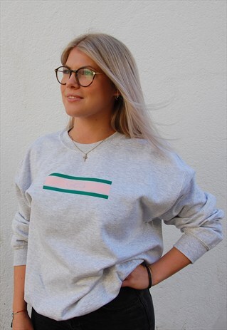 G&G UNISEX CHUNKY LINO ASH SWEAT
