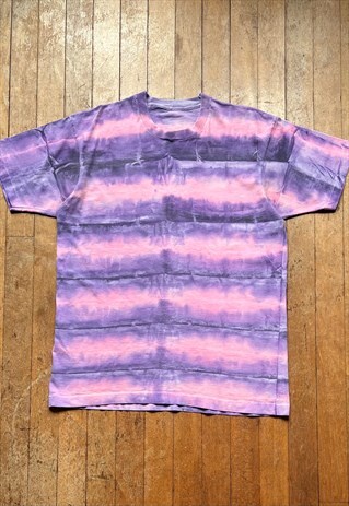 VINTAGE TIE DYE SINGLE STITCH T - SHIRT