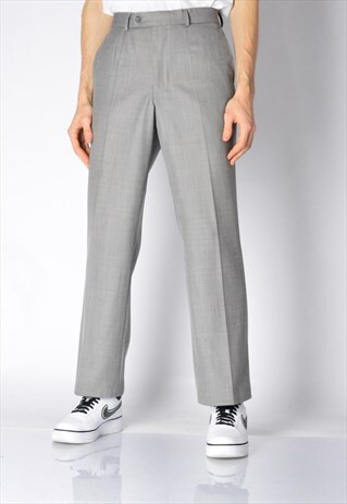VINTAGE 90S GREY MINIMALIST PANTS