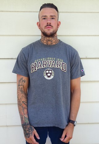 HARVARD USA UNISEX COLLEGE T-SHIRT