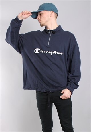 VINTAGE CHAMPION 1/4 ZIP SWEATSHIRT