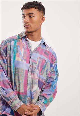 VINTAGE PATTERNED FESTIVAL LONG SLEEVE SHIRT