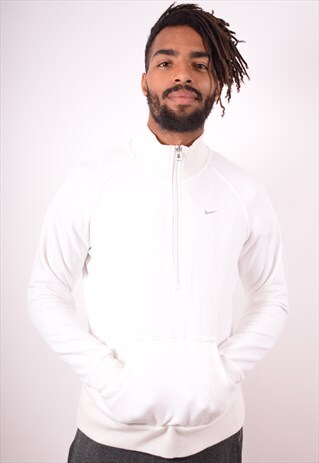 NIKE MENS VINTAGE SWEATSHIRT JUMPER XL WHITE 90S