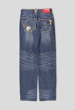 Vintage 00s Big Train Japanese Embroidered Denim Jeans