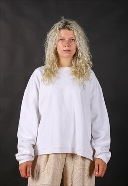 90's Tommy Hilfiger White Small Logo Sweatshirt - B1158
