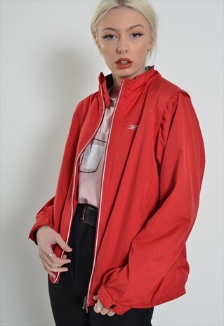 VINTAGE REEBOK SHELL JACKET RED