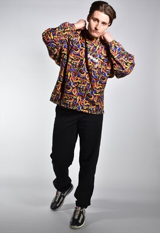 VINTAGE 90S GORILLA WEAR USA ABSTRACT JAZZY SWEATSHIRT
