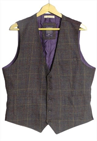 Tweed Check Waistcoat