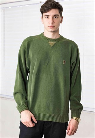 VINTAGE TOMMY HILFIGER SWEATER JUMPER LOGO 90S L 29.6
