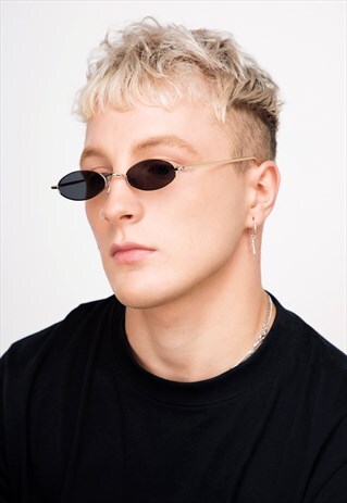 ANNA MAE GOLD RETRO SUNGLASSES