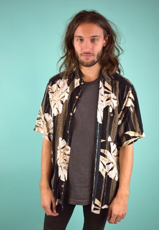 VINTAGE 90'S PALM PRINT SHIRT