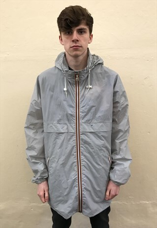 90S VINTAGE K-WAY PACKABLE FESTIVAL RAIN JACKET MAC