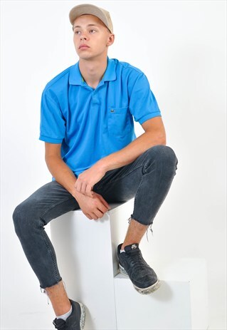 VINTAGE LACOSTE POLO SHIRT IN BLUE