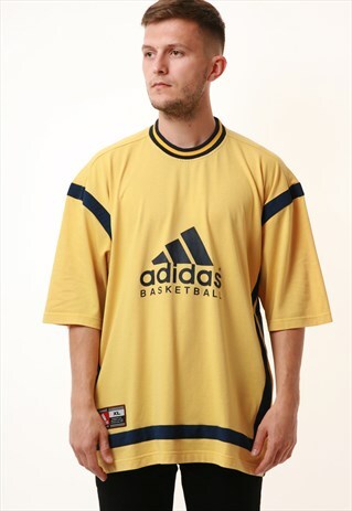 90S VINTAGE OLDSCHOOL ADIDAS BASKETBALL COTTON T-SHIRT 15963