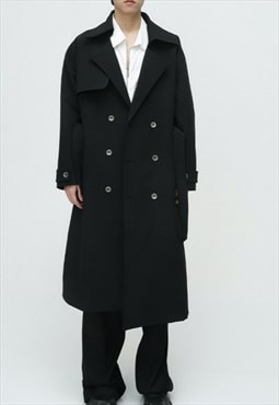 Men's British style double breasted long coat A VOL.2