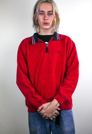 VINTAGE NAUTICA QUARTER ZIP SWEATSHIRT