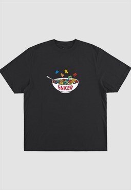 Faker Cereal T-Shirt in Black