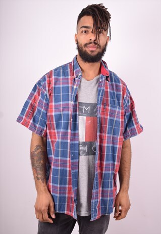 CHAPS RALPH LAUREN MENS VINTAGE SHIRT LARGE MULTI CHECK 90'S