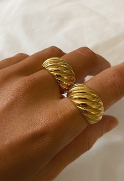 Chunky Gold Rope Ring