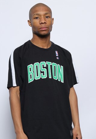 VINTAGE CHAMPION LOGO BOSTON NBA T-SHIRT BLACK