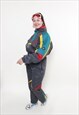 ONE PIECE SKI SUIT, RETRO WOMEN SKI JUMPSUIT, VINTAGE 90S
