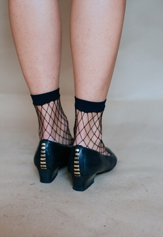 VINTAGE 80S ELEGANT CASUAL LEATHER FLATS