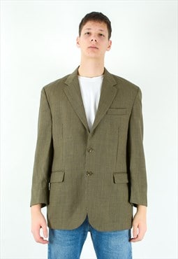 Wool Blazer Uk 42 US Jacket Herringbone Tweed Coat Suit L