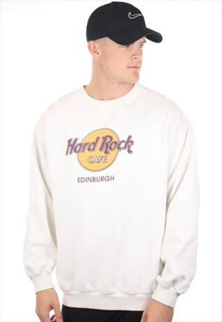 VINTAGE 90S HARD ROCK CAFE EDINBURGH SWEATSHIRT JUMPER